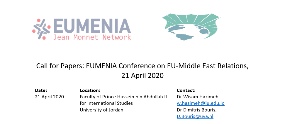 Call for Papers: EUMENIA Conference on EU-Middle East Relations, 21 April 2020