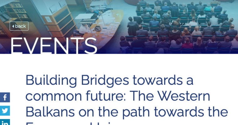 Prof Nikolaos Tzifakis was a speaker at the event “​Building Bridges towards а common future: The Western Balkans on the path towards the European Union” and in the webinar: ​“New Vitality for an Old Debate: The state of Europe”​