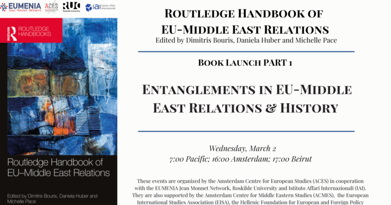 JOIN US FOR THE KICK-OFF EVENT OF THE LAUNCH SERIES OF THE ROUTLEDGE HANDBOOK OF EU-MIDDLE EAST RELATIONS ON WEDNESDAY, MARCH 2