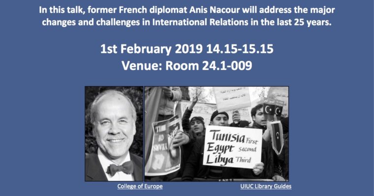 Guest lecture: Anis Nacrour “The ‘Arab Spring’ and its Global Consequences” – Roskilde, 1 February 2019