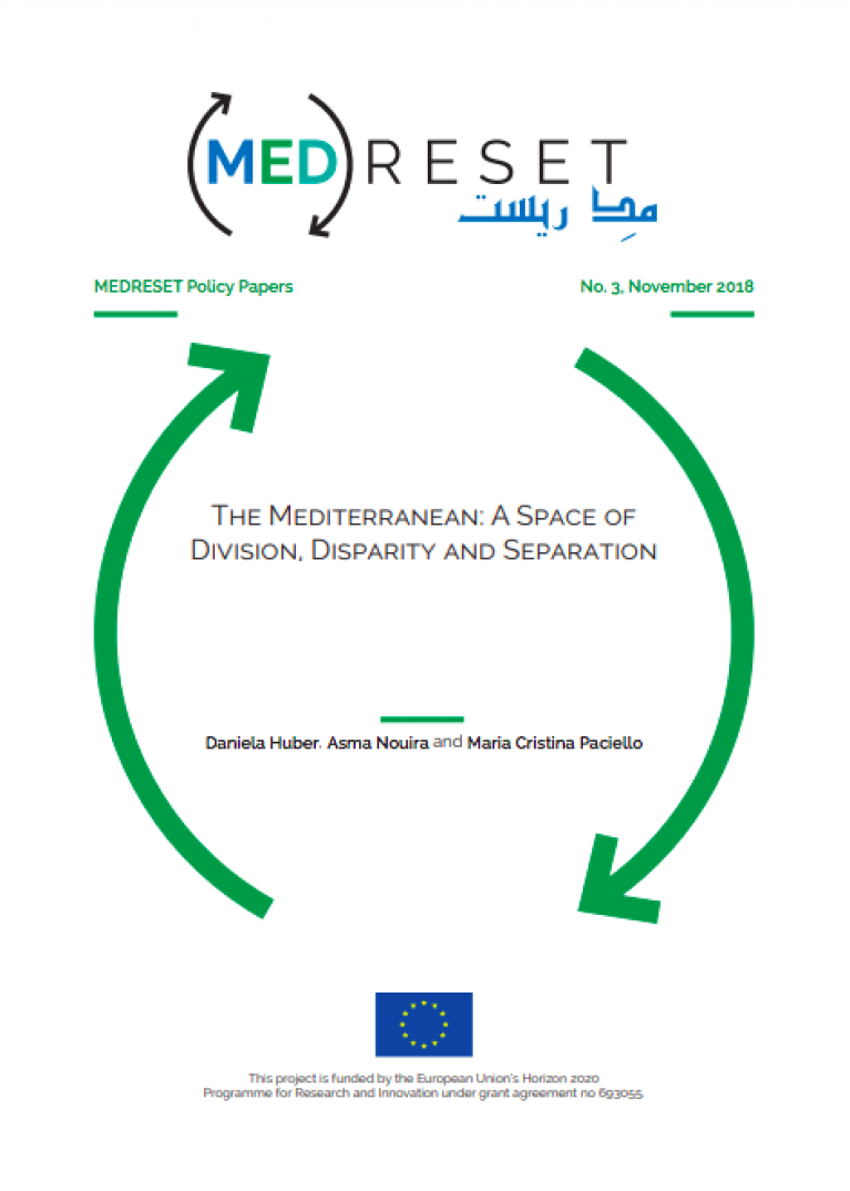 New policy paper co-authored by Daniela Huber “The Mediterranean: A Space of Division, Disparity and Separation”