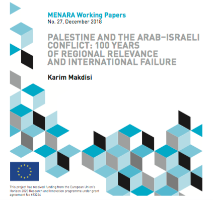 New paper by Karim Makdisi “Palestine and the Arab–Israeli Conflict: 100 Years of Regional Relevance and International Failure”