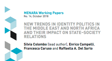 New article co-authored by Silvia Colombo “New Trends in Identity Politics in the Middle East and North Africa and Their Impact on State–Society Relations”