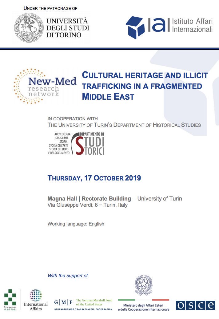 Event: conference on “Cultural heritage and illicit trafficking in a fragmented Middle East”