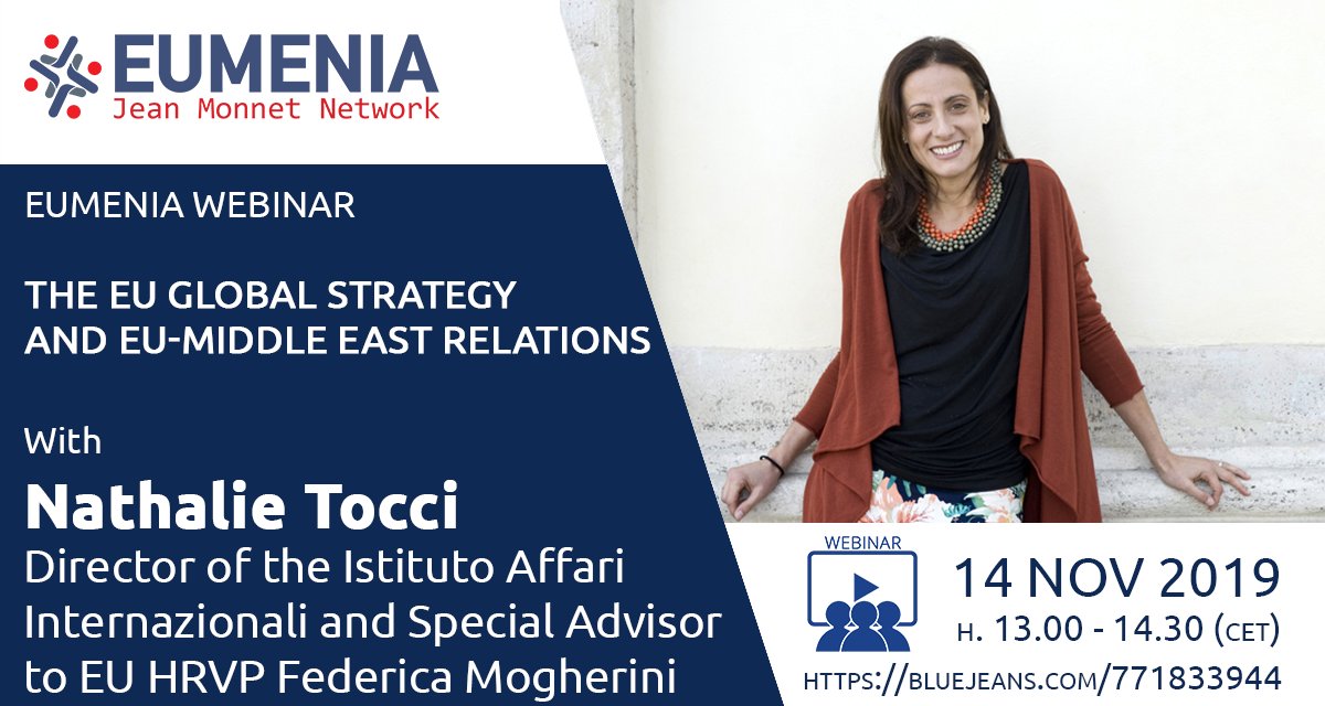 Event: EUMENIA webinar with Nathalie Tocci