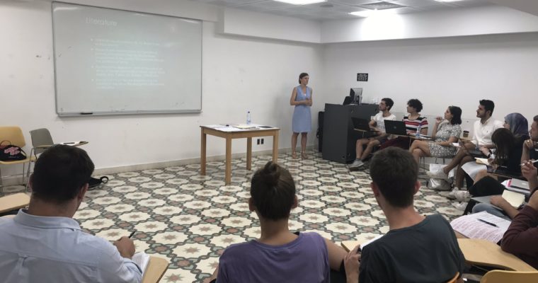 IN THE FRAMEWORK OF EUMENIA, DR. DANIELA HUBER, HEAD OF THE MEDITERRANEAN AND MIDDLE EAST PROGRAM AT THE ISTITUTO AFFARI INTERNAZIONALI, GAVE A LECTURE AT THE AMERICAN UNIVERSITY OF BEIRUT
