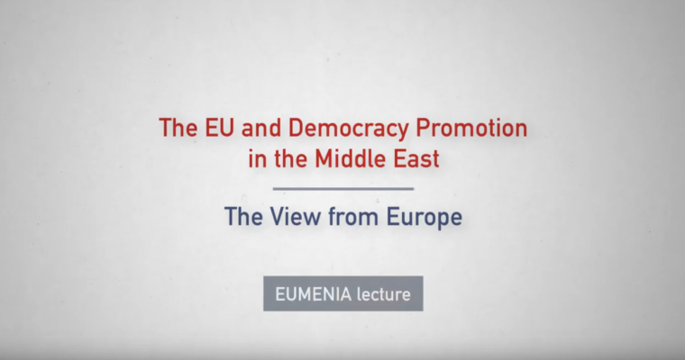 New lecture: “EU and democracy promotion in the Middle East (a European perspective)”, by Dr. Huber