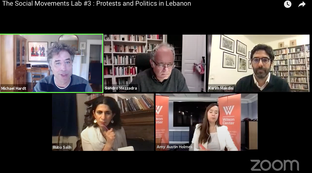 Dr Karim Makdisi ​was interviewed by Michael Hardt and Sandro Mezzadra from ​”The Social Movements Lab #3: Protests and Politics in Lebanon”​