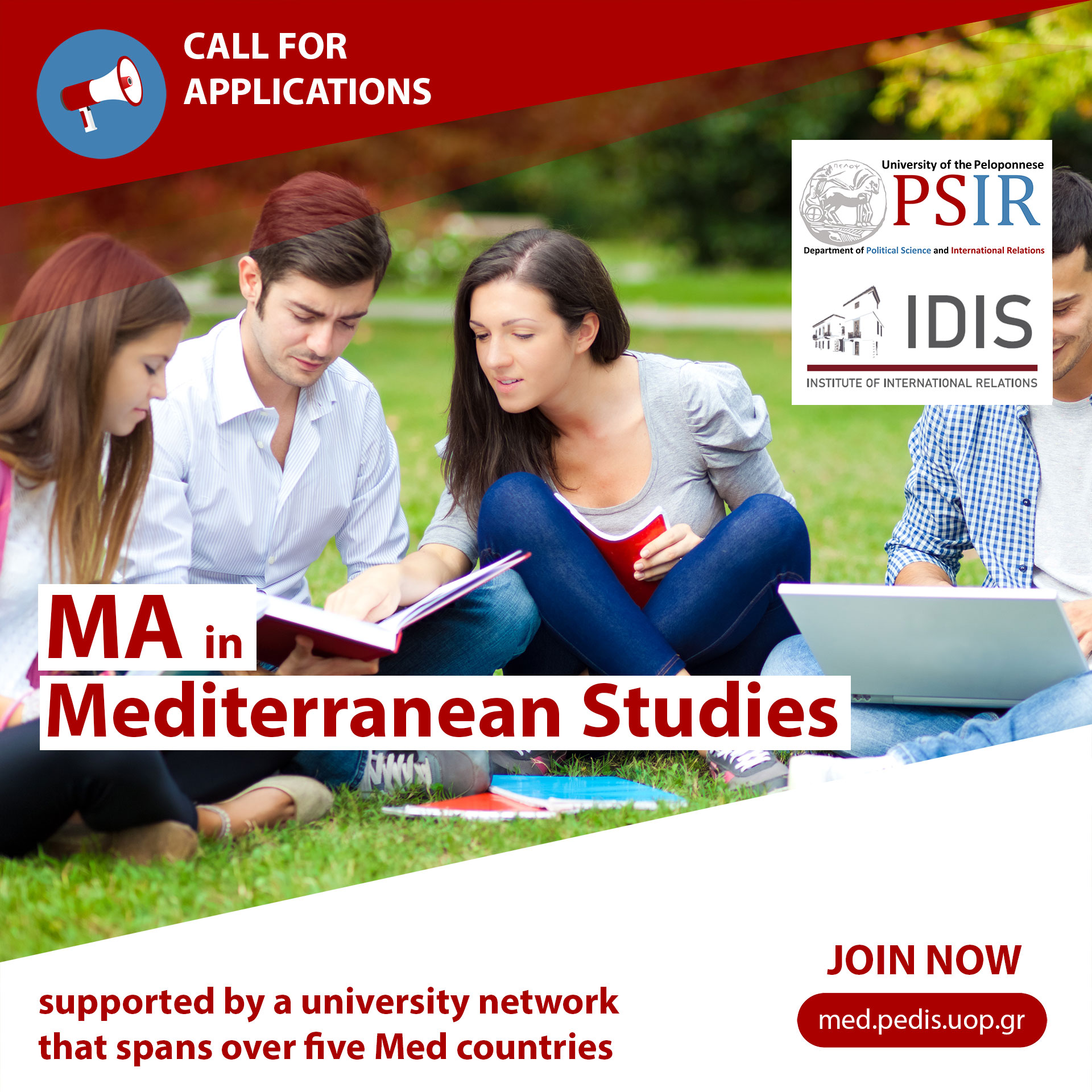 Call for Applications: Master of Arts (M.A.) in Mediterranean Studies – The University of Peloponnese