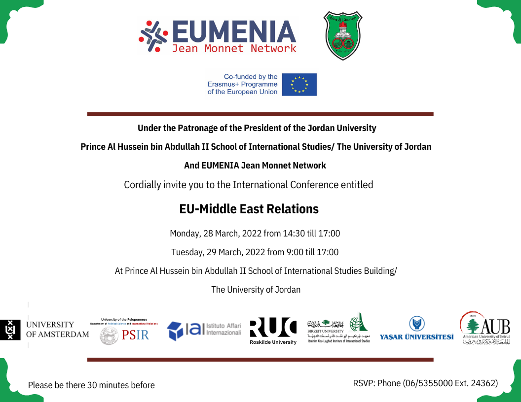 EUMENIA International Conference in Amman, Jordan