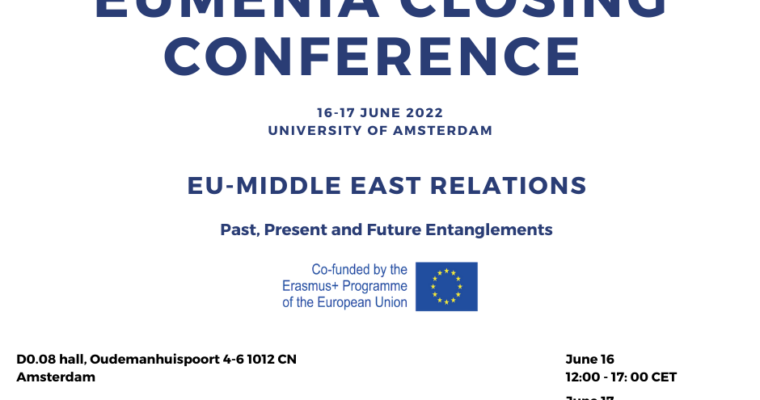 EUMENIA Closing Conference, 16th-17th June, University of Amsterdam